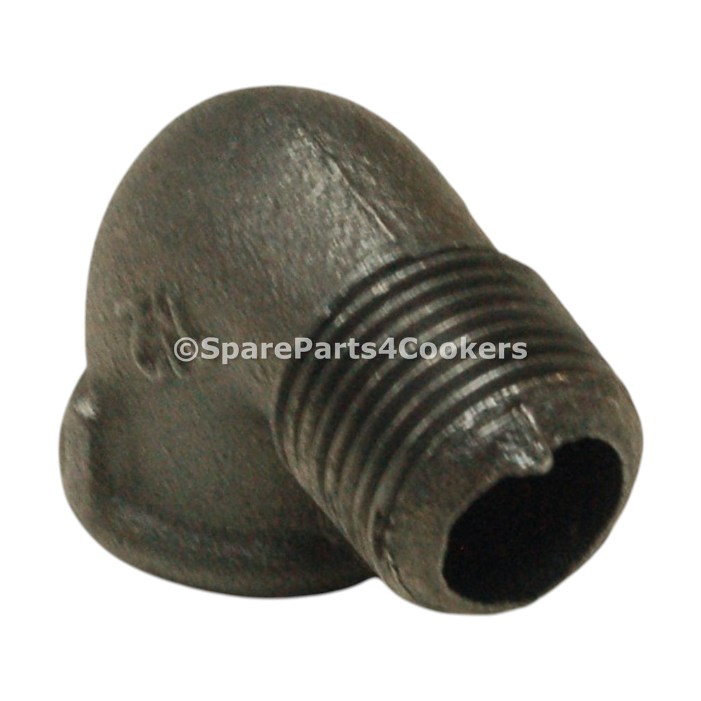 Iron Elbow 90 1/2" M X F Black 6377
