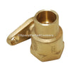 Side Wall Plate End Feed 1/2" x 15mm 13686