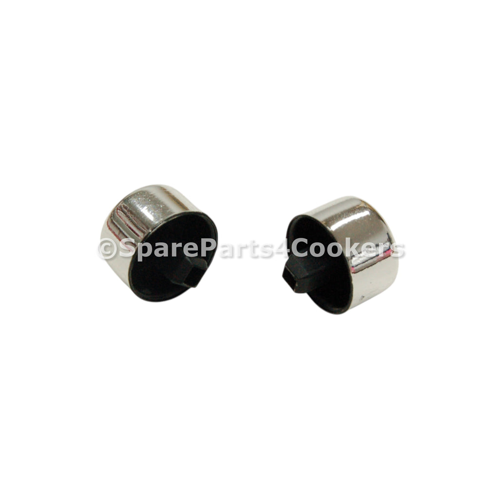 RANGEMASTER Compatible Chrome Silver Ignition and Light Knob / Button P098103 x2