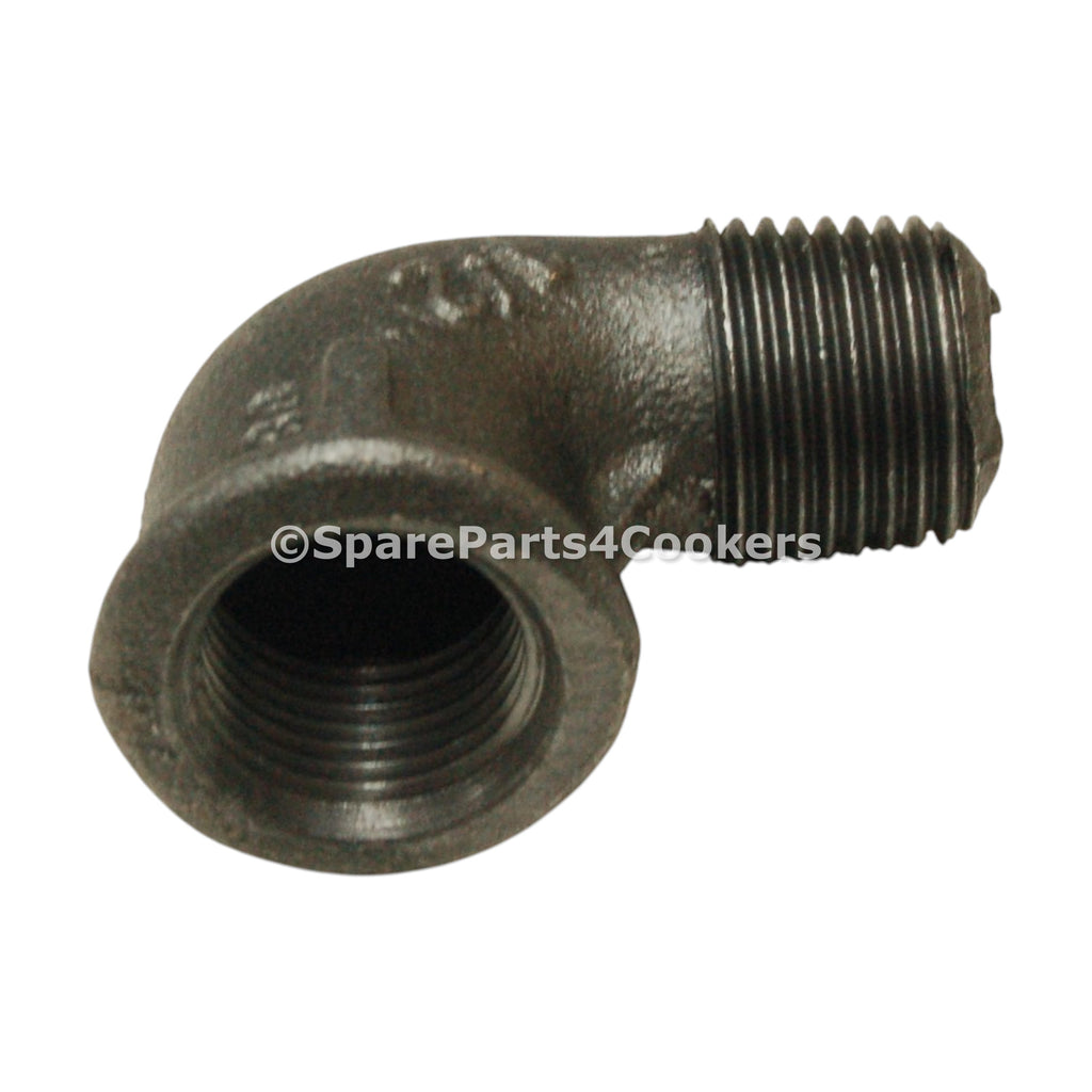 Iron Elbow 90 1/2" M X F Black 6377