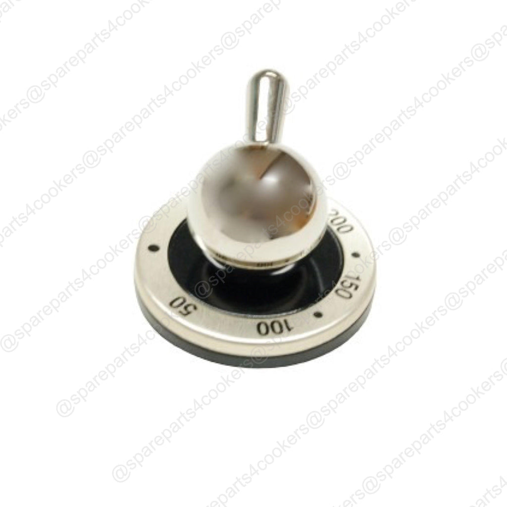 BORETTI Oven Thermostat Control Knob - Chrome G3610008 - spareparts4cookers.com