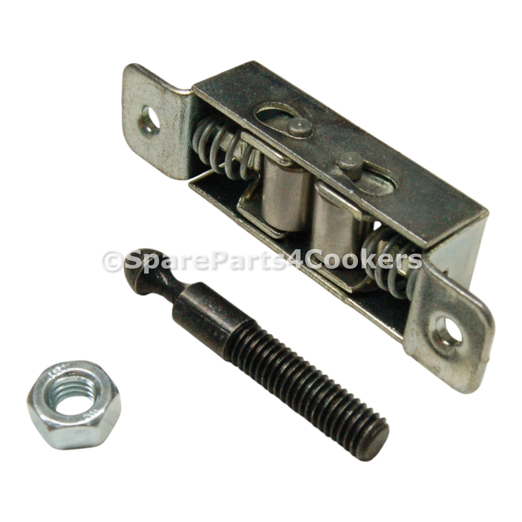 AGA Masterchef Door Catch and Pin A092046 (NEW STYLE METAL ROLLERS) GENUINE