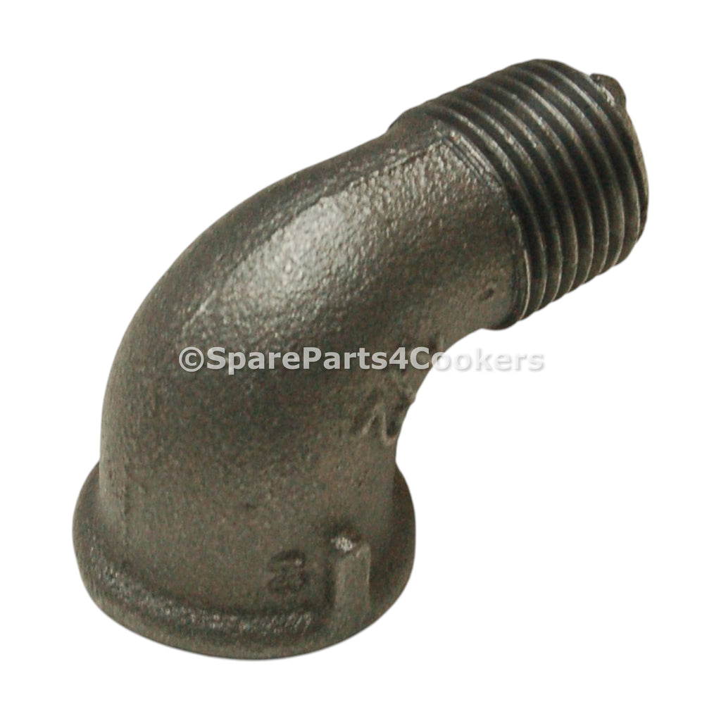 Iron Elbow 90 1/2" M X F Black 6377