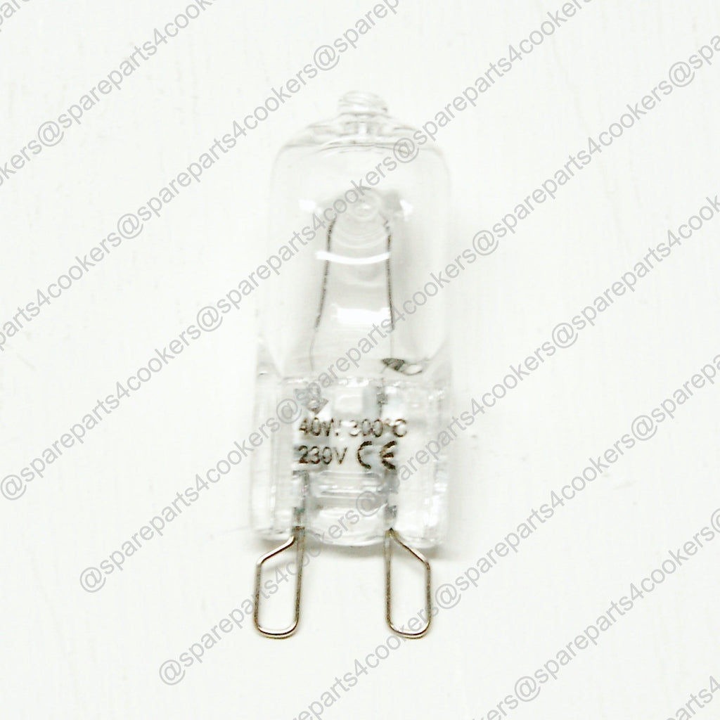 UNIVERSAL 40W G9 Main Oven Halogen Lamp DST3874617404 - spareparts4cookers.com