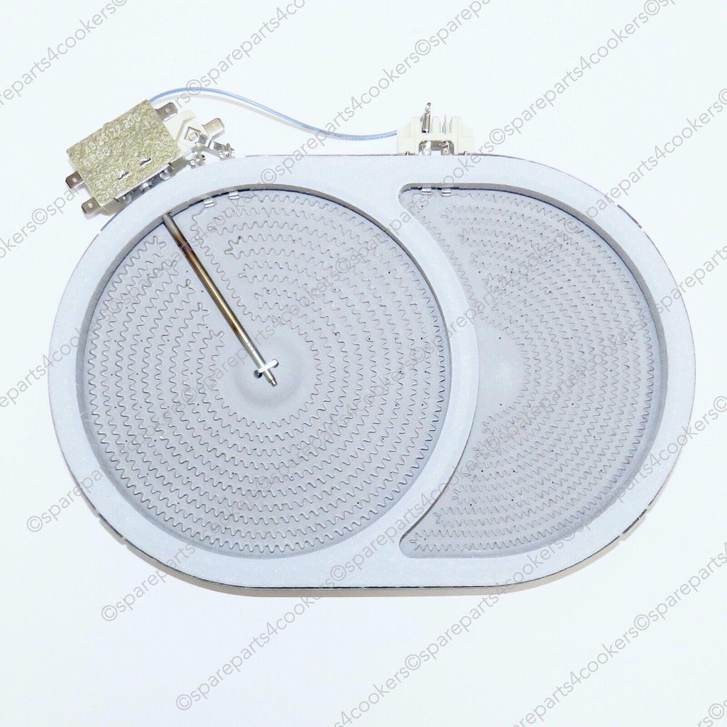 BORETTI by ILVE Dual Zone Oval Ceramic Hob Element 2400 / 1500W A45886 A/458/86 - spareparts4cookers.com