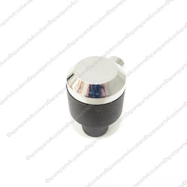 FALCON Hotplate Control Knob Black and Chrome P051326 P037360 - spareparts4cookers.com