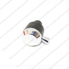 FALCON Hotplate Control Knob Black and Chrome P051326 P037360 - spareparts4cookers.com