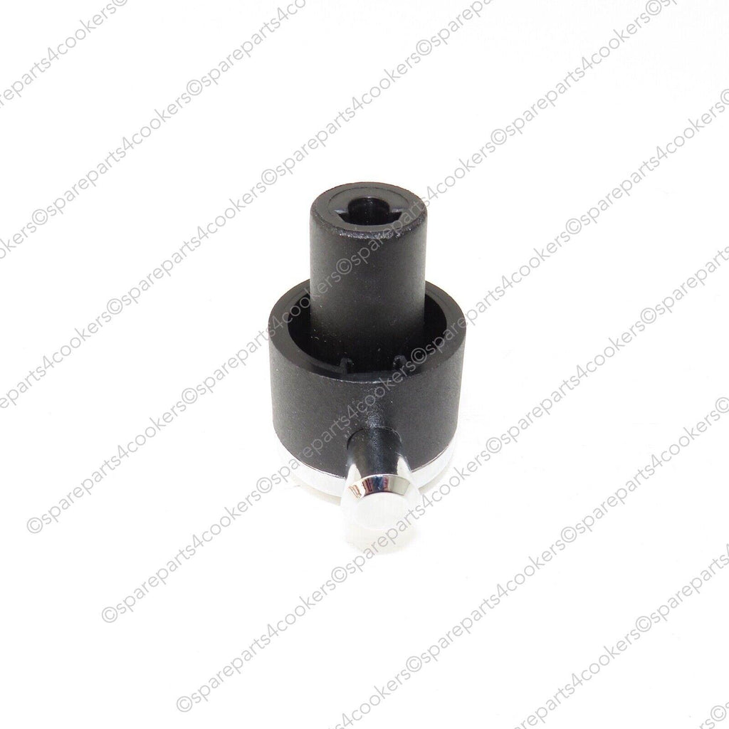 FALCON Hotplate Control Knob Black and Chrome P051326 P037360 - spareparts4cookers.com