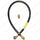 GAS COOKER HOSE 3FT x 3/8" Micropoint NG - BS669-1 + BAYONET - spareparts4cookers.com