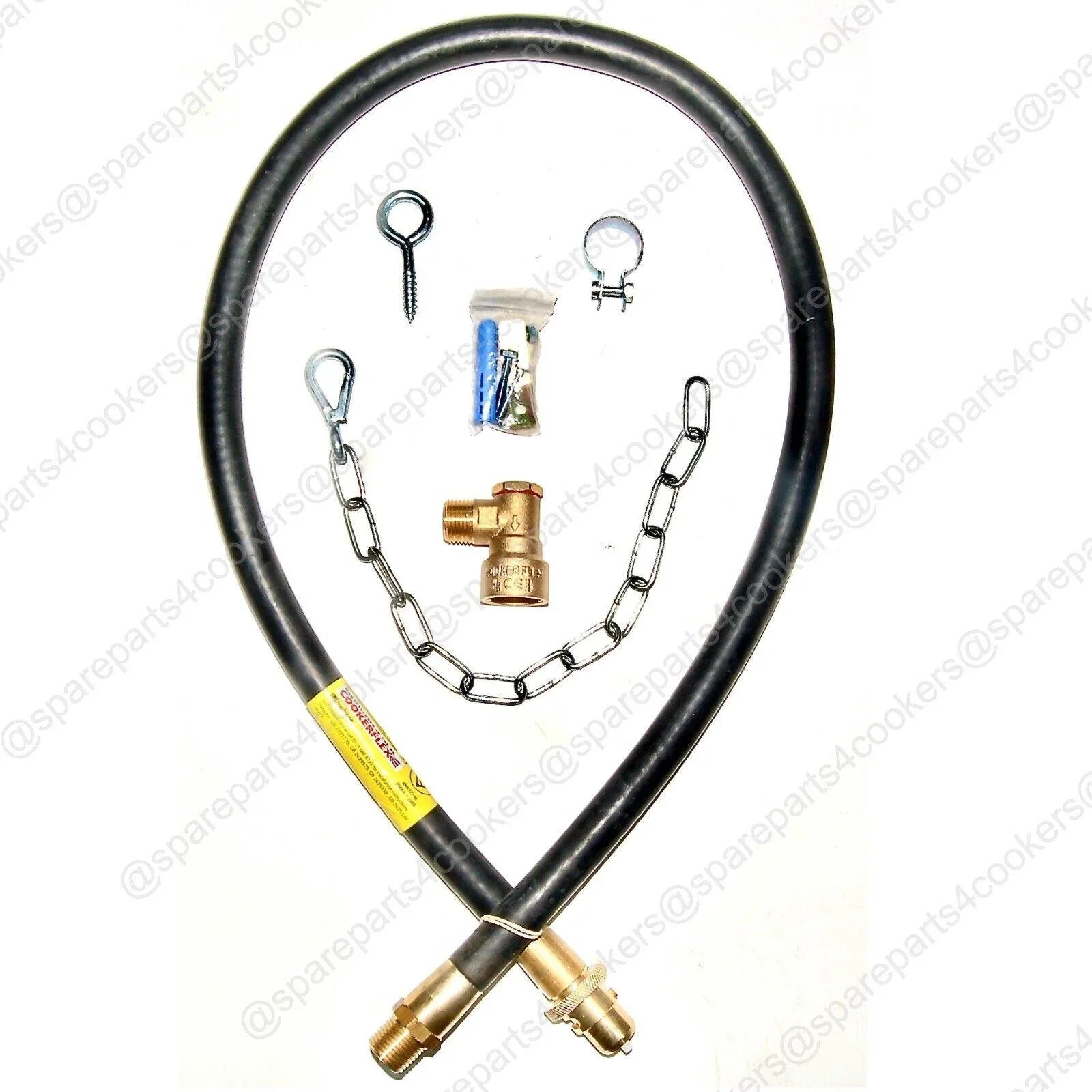 GAS COOKER HOSE 4FT x 1/2