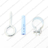 GAS COOKER HOSE+BAYONET + CHAIN KIT 1250mm x 1/2" Micropoint - EN14800 NG + LPG - spareparts4cookers.com