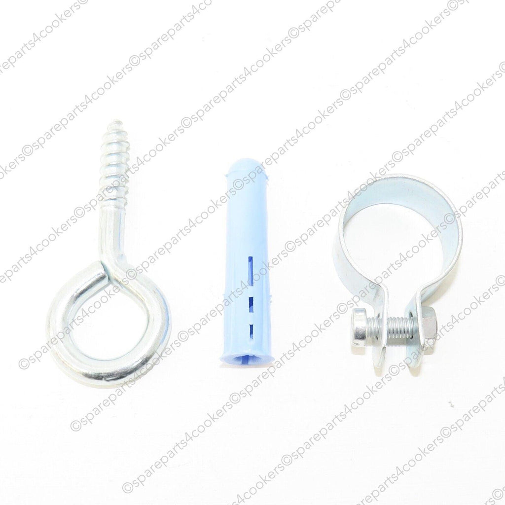 GAS COOKER HOSE+BAYONET + CHAIN KIT 1250mm x 1/2" Micropoint - EN14800 NG + LPG - spareparts4cookers.com