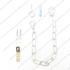 GAS COOKER HOSE+BAYONET + CHAIN KIT 1250mm x 1/2" Micropoint - EN14800 NG + LPG - spareparts4cookers.com