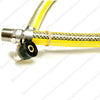 GAS COOKER HOSE+BAYONET + CHAIN KIT 1250mm x 1/2" Micropoint - EN14800 NG + LPG - spareparts4cookers.com