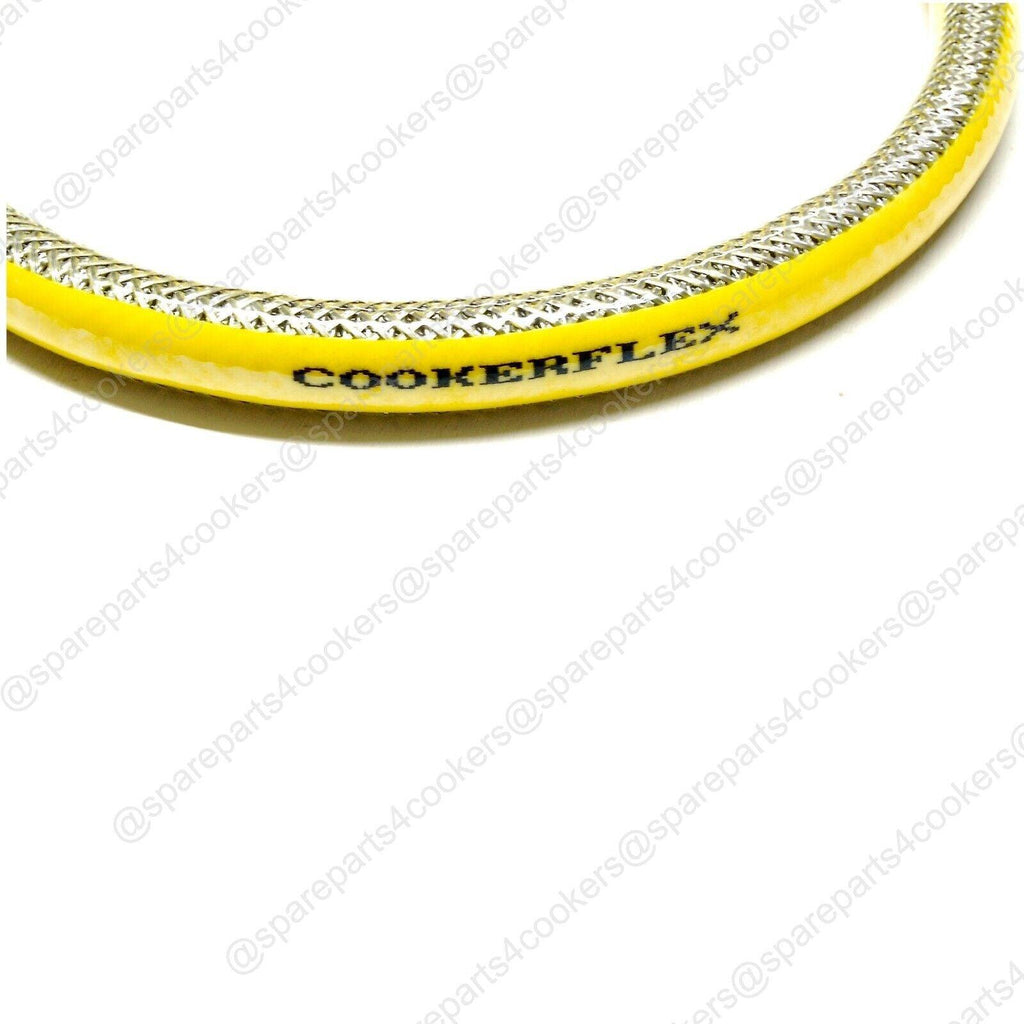 GAS COOKER HOSE+BAYONET + CHAIN KIT 1250mm x 1/2" Micropoint - EN14800 NG + LPG - spareparts4cookers.com