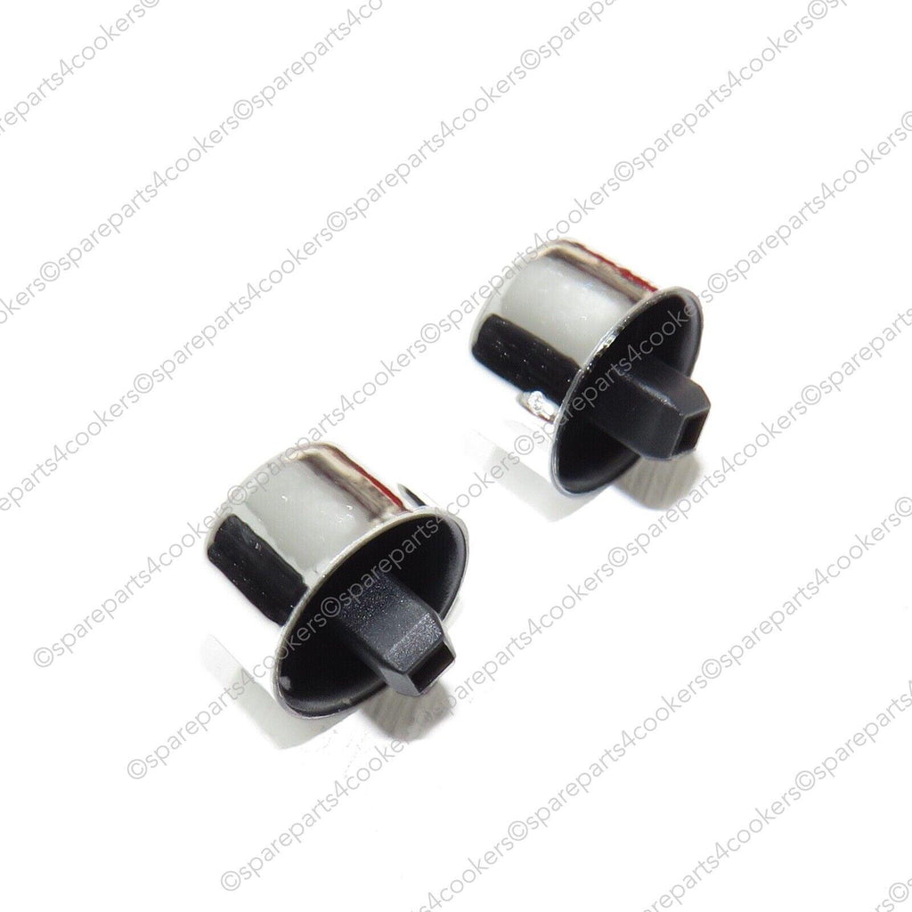 MAYTAG Chrome Ignition  / Light Knobs P098103 x 2 - spareparts4cookers.com