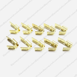 PIGGY BACK SPADE CONNECTOR / TERMINAL Male/Female 6.3mm Non-insulated Brass x 10 - spareparts4cookers.com