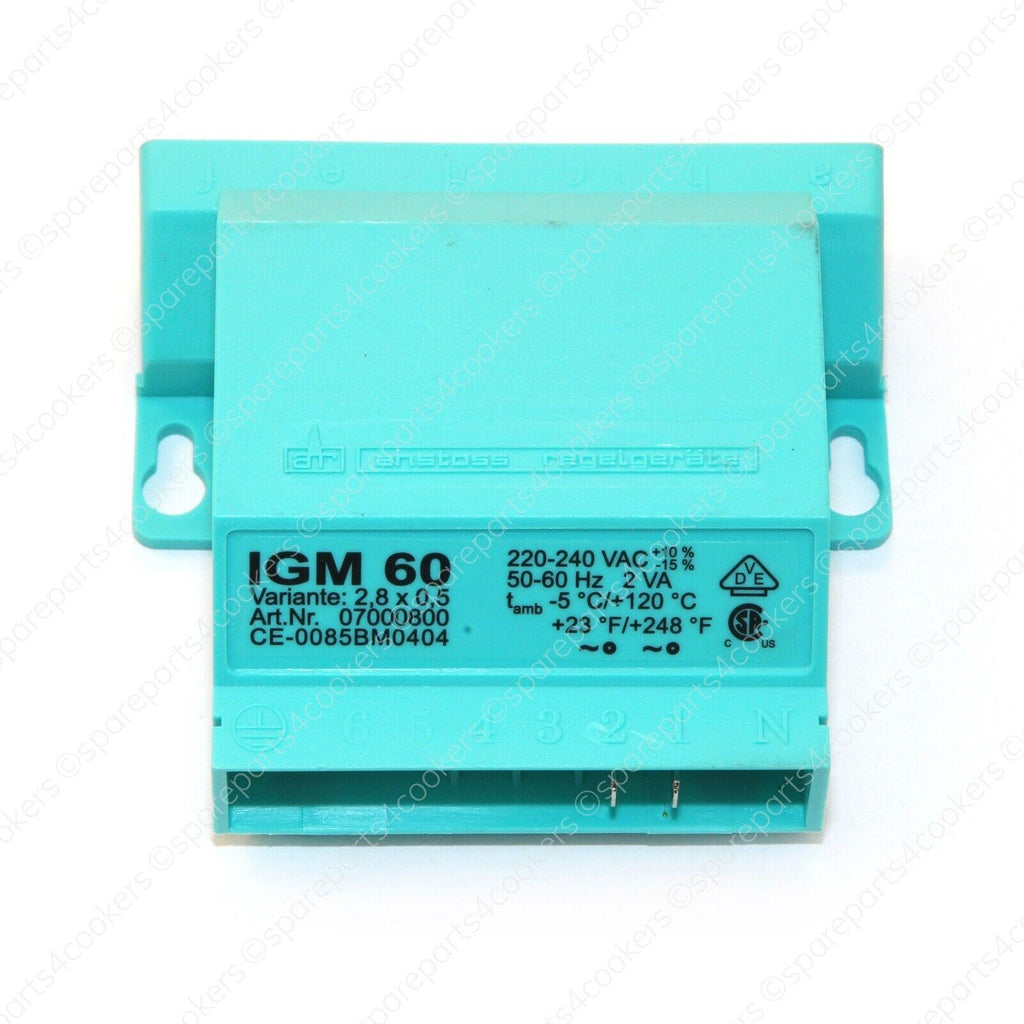 RANGEMASTER IGM 60 Spark Generator A048050 A033517 AE4M260354 FVLP091052 P033459 - spareparts4cookers.com